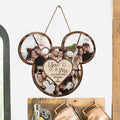 Personalized Couple Mouse Wood Sign with Names - Custom Gift for Valentine's Day, Wedding, Anniversary Wood Sign GradoCreations