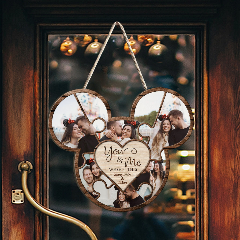 Personalized Couple Mouse Wood Sign with Names - Custom Gift for Valentine's Day, Wedding, Anniversary Wood Sign GradoCreations