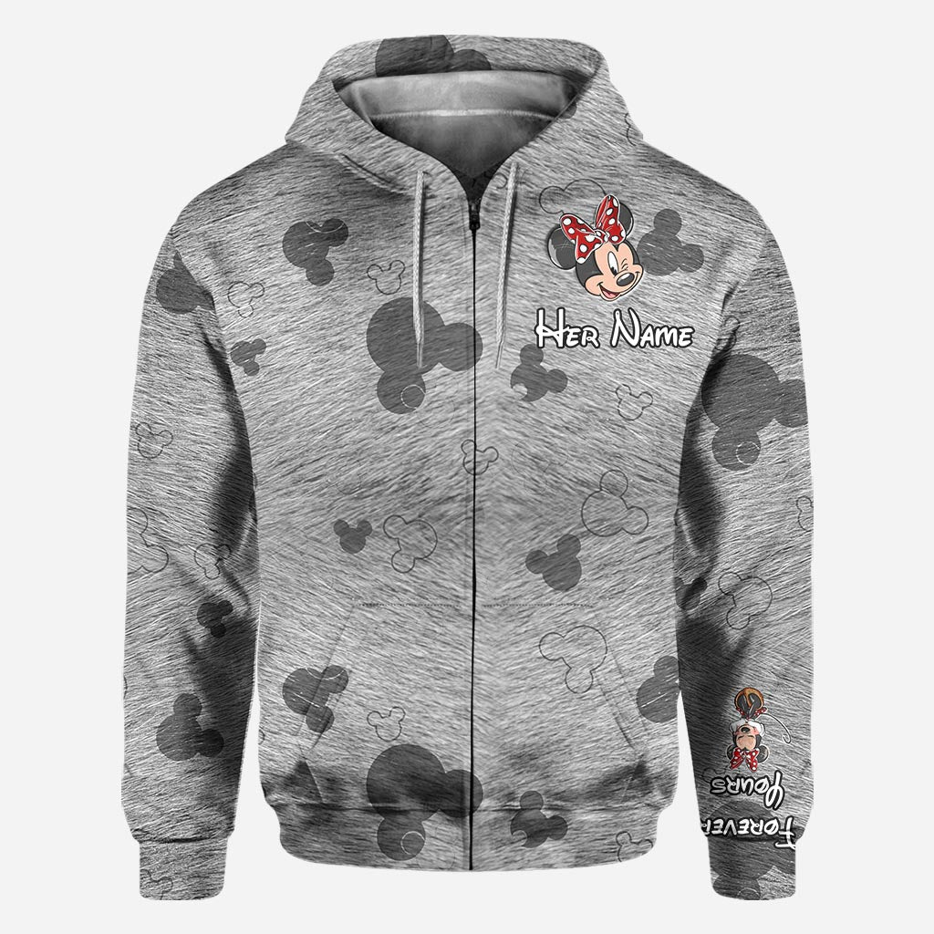 Personalized Couple Hoodies Custom Names Matching Gifts All Over Shirt GradoCreations