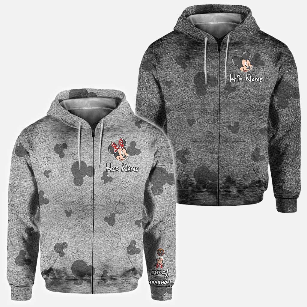 Personalized Couple Hoodies Custom Names Matching Gifts All Over Shirt GradoCreations