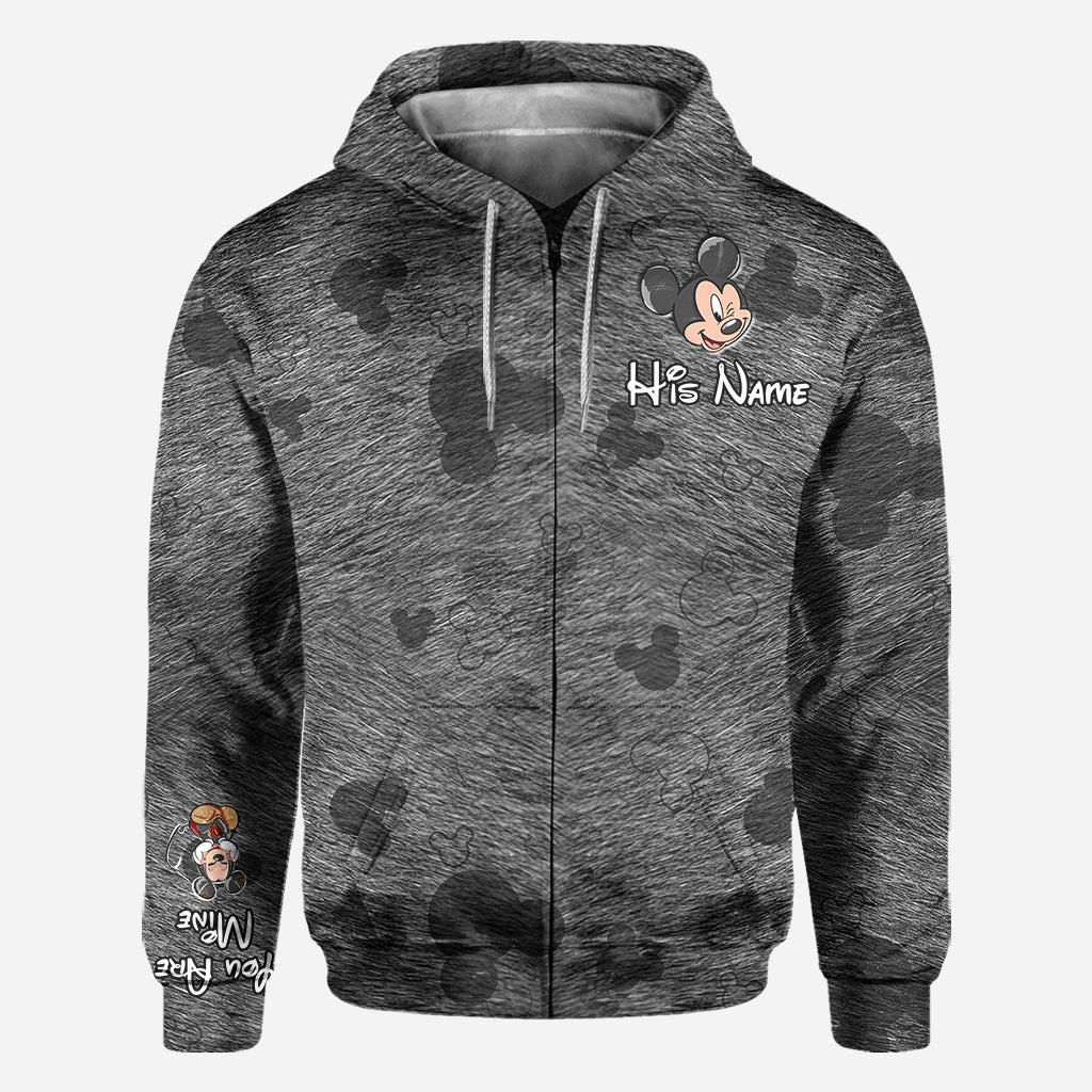 Personalized Couple Hoodies Custom Names Matching Gifts All Over Shirt GradoCreations