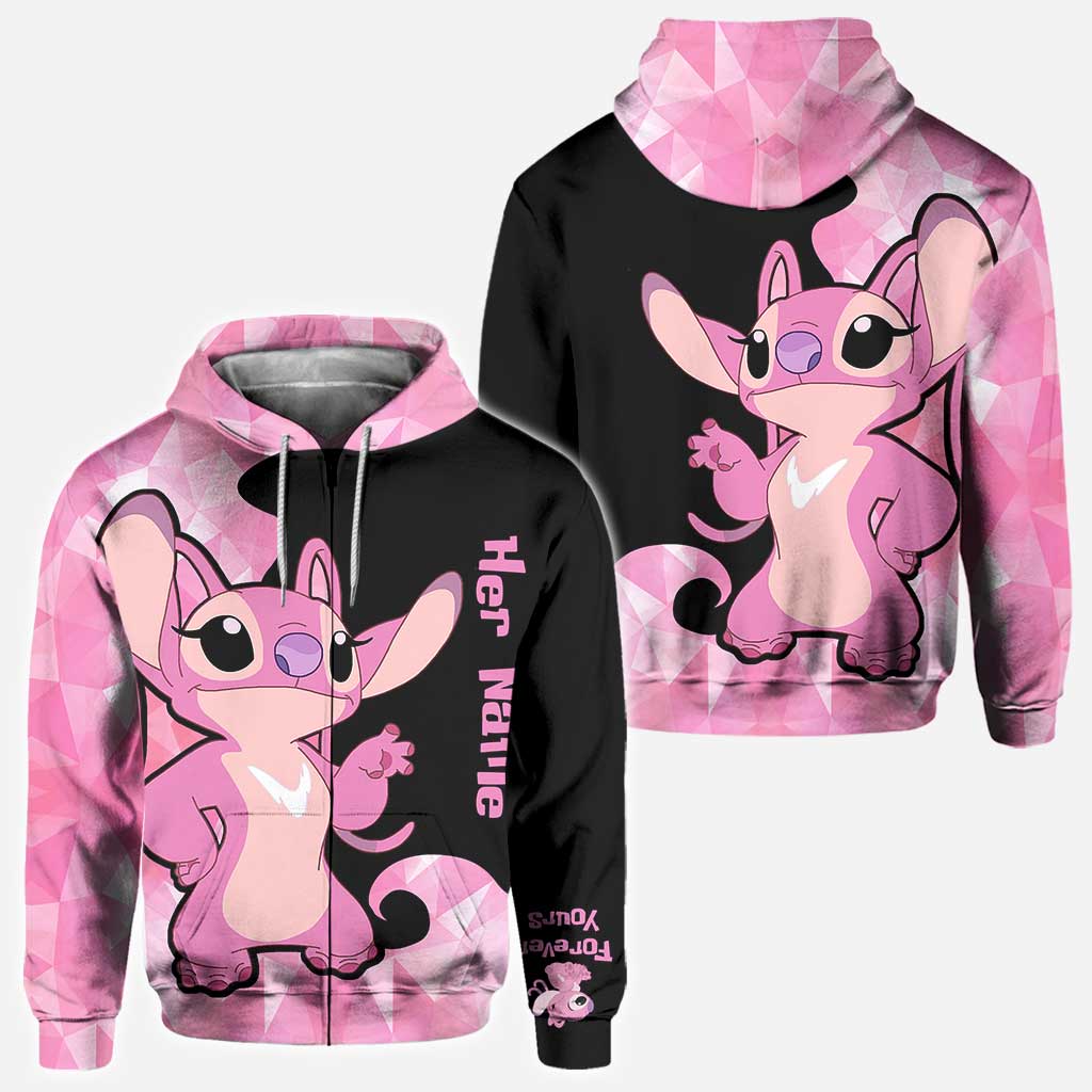 Personalized Couple Ohana Hoodies Custom Name Gift All Over Shirt GradoCreations