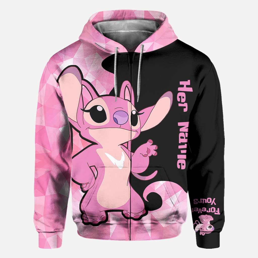 Personalized Couple Ohana Hoodies Custom Name Gift All Over Shirt GradoCreations