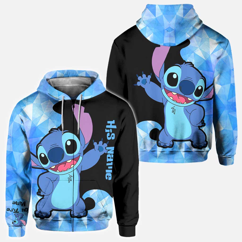 Personalized Couple Ohana Hoodies Custom Name Gift All Over Shirt GradoCreations
