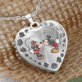Personalized Heart Pendant Necklace Custom Couple Gift for Wife Heart Pendant Necklace GradoCreations