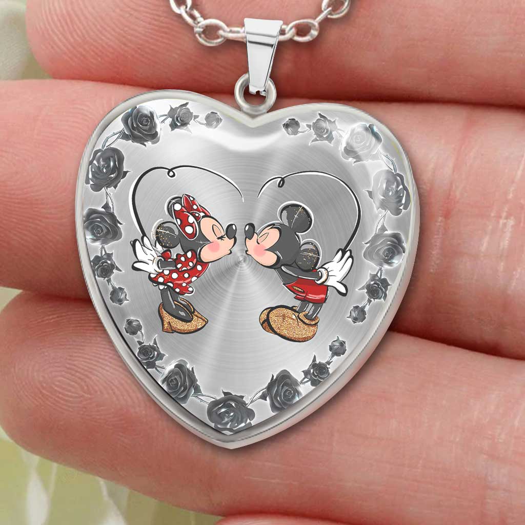 Personalized Heart Pendant Necklace Custom Couple Gift for Wife Heart Pendant Necklace GradoCreations