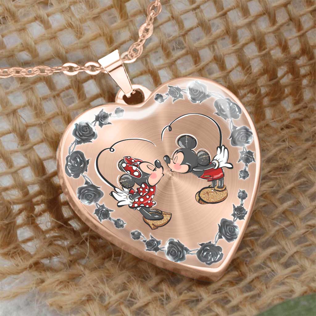 Personalized Heart Pendant Necklace Custom Couple Gift for Wife Heart Pendant Necklace GradoCreations