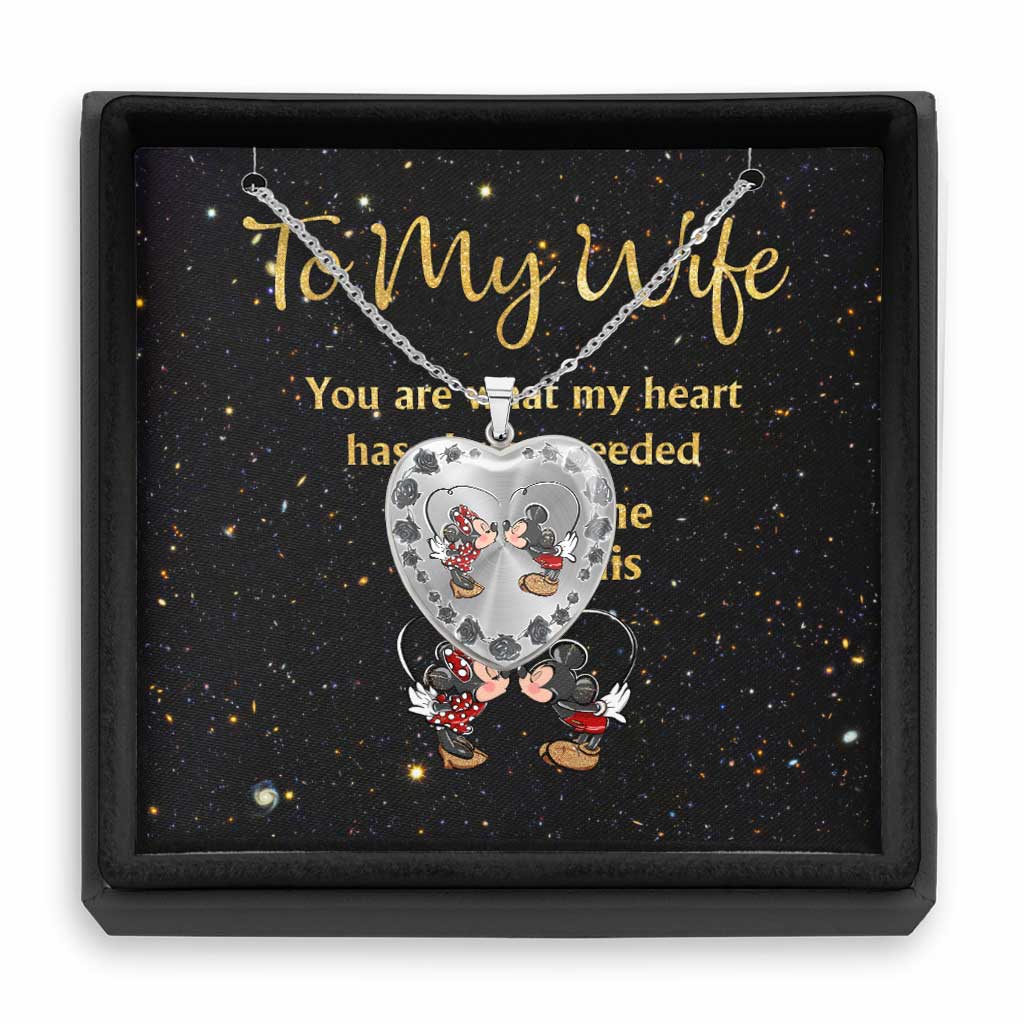 Personalized Heart Pendant Necklace Custom Couple Gift for Wife Heart Pendant Necklace GradoCreations