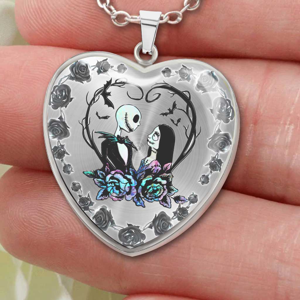 Personalized Heart Pendant Necklace for Couples with Custom Design Heart Pendant Necklace GradoCreations