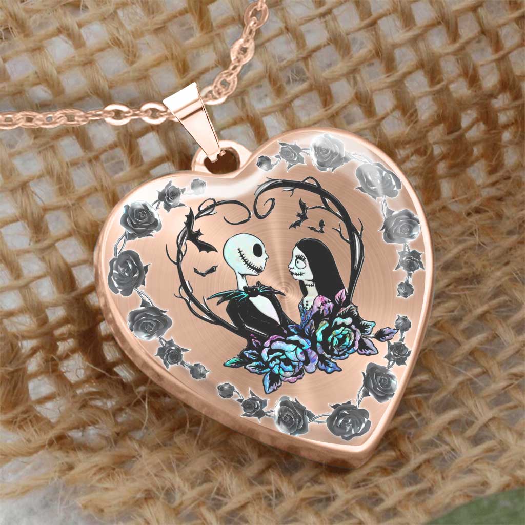 Personalized Heart Pendant Necklace for Couples with Custom Design Heart Pendant Necklace GradoCreations