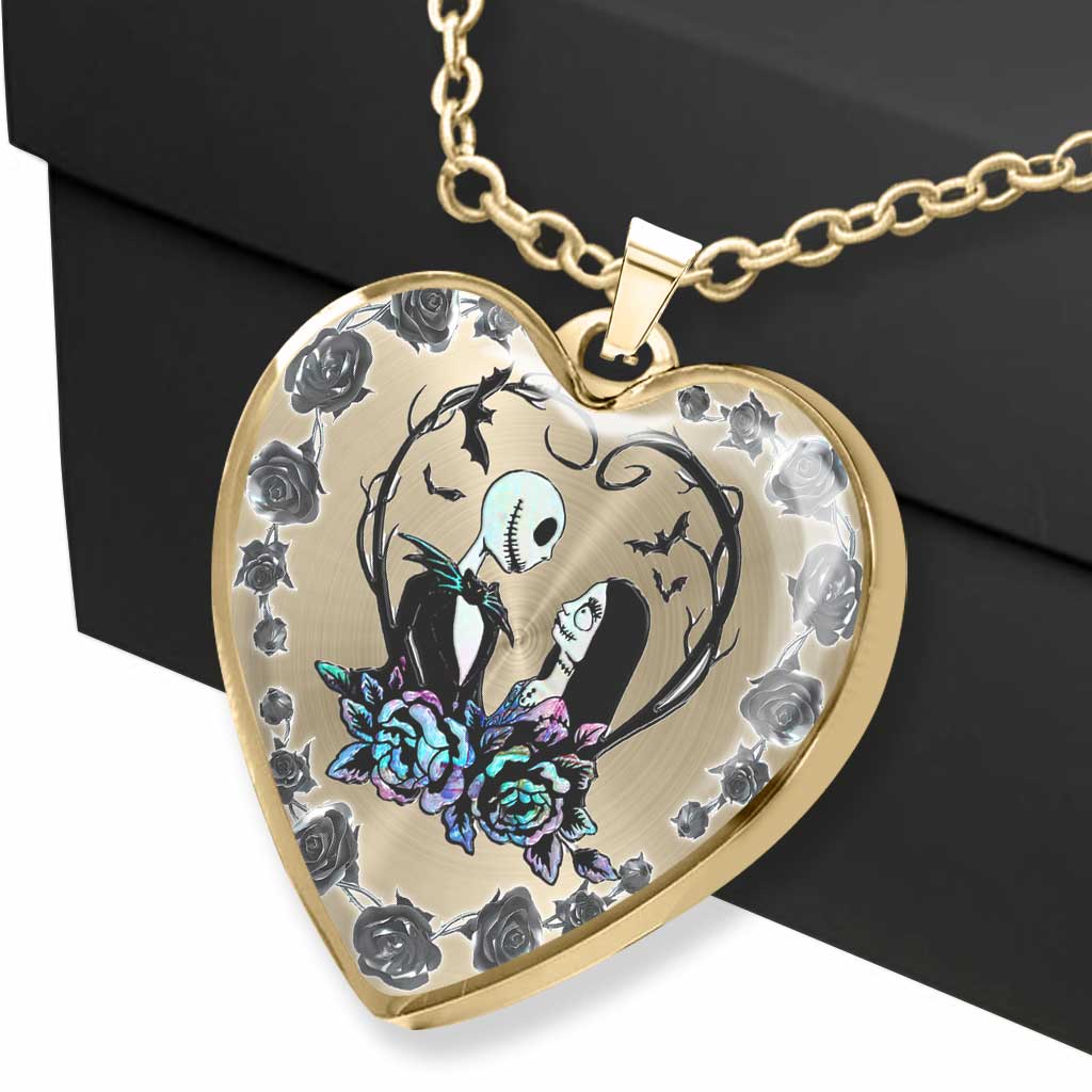 Personalized Heart Pendant Necklace for Couples with Custom Design Heart Pendant Necklace GradoCreations