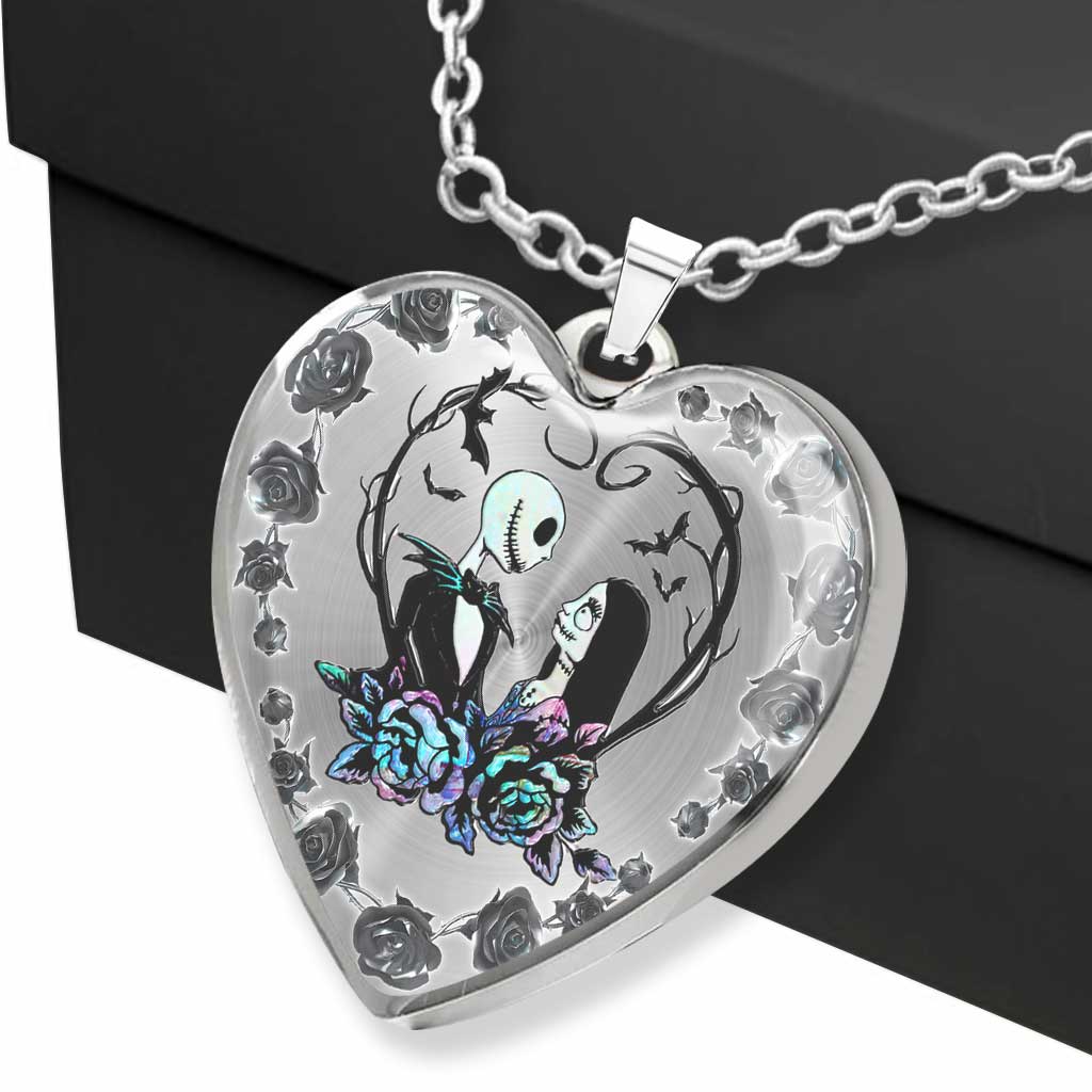 Personalized Heart Pendant Necklace for Couples with Custom Design Heart Pendant Necklace GradoCreations