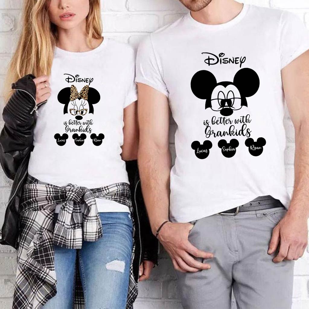 Personalized Disney Grandkids T-shirt & Hoodie Gift for Grandma T-shirt & Hoodie GradoCreations