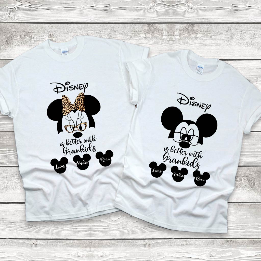 Personalized Disney Grandkids T-shirt & Hoodie Gift for Grandma T-shirt & Hoodie GradoCreations