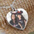 Personalized Heart Pendant Necklace with Custom Photo for Daughter Heart Pendant Necklace GradoCreations