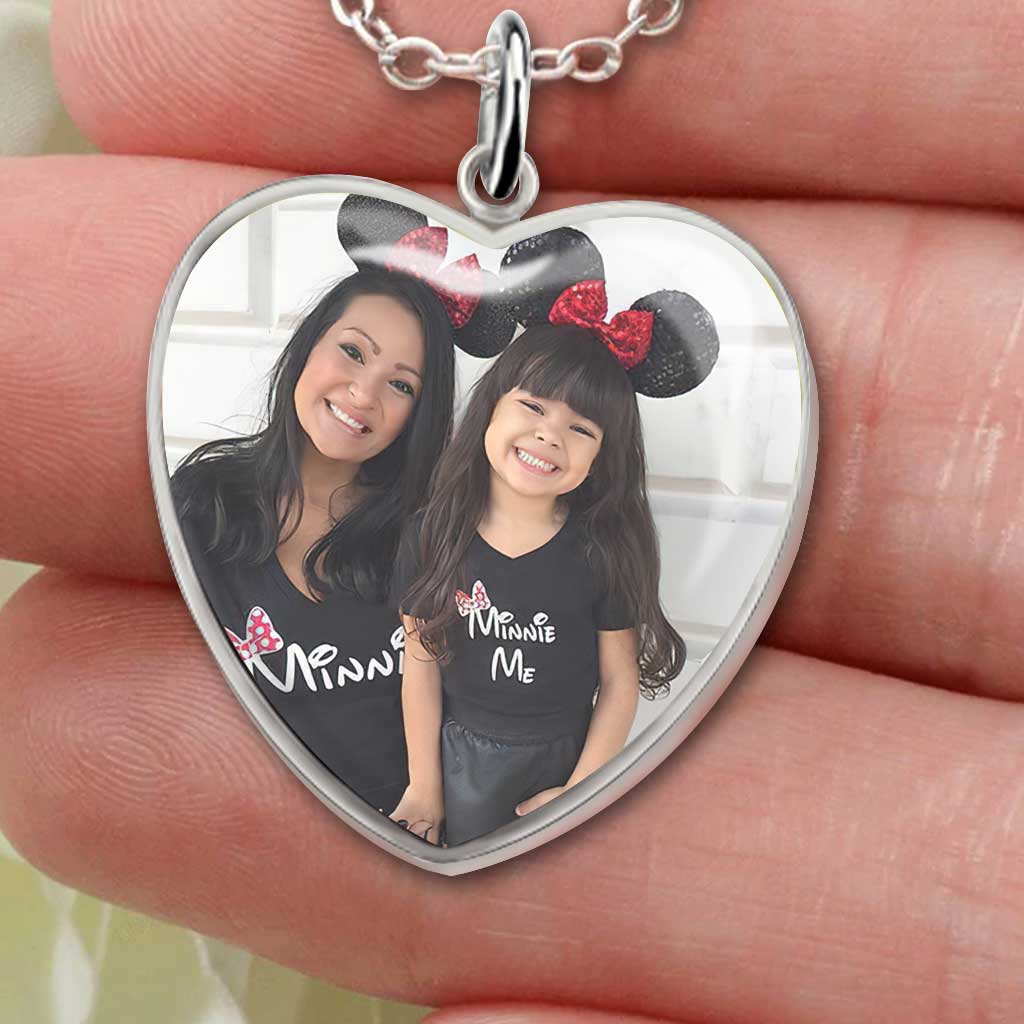 Personalized Heart Pendant Necklace with Custom Photo for Daughter Heart Pendant Necklace GradoCreations
