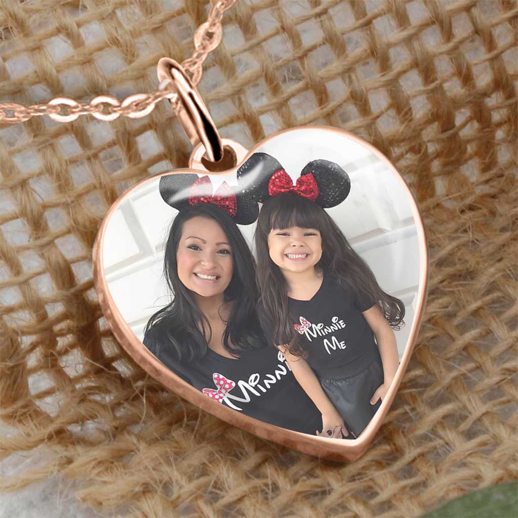 Personalized Heart Pendant Necklace with Custom Photo for Daughter Heart Pendant Necklace GradoCreations