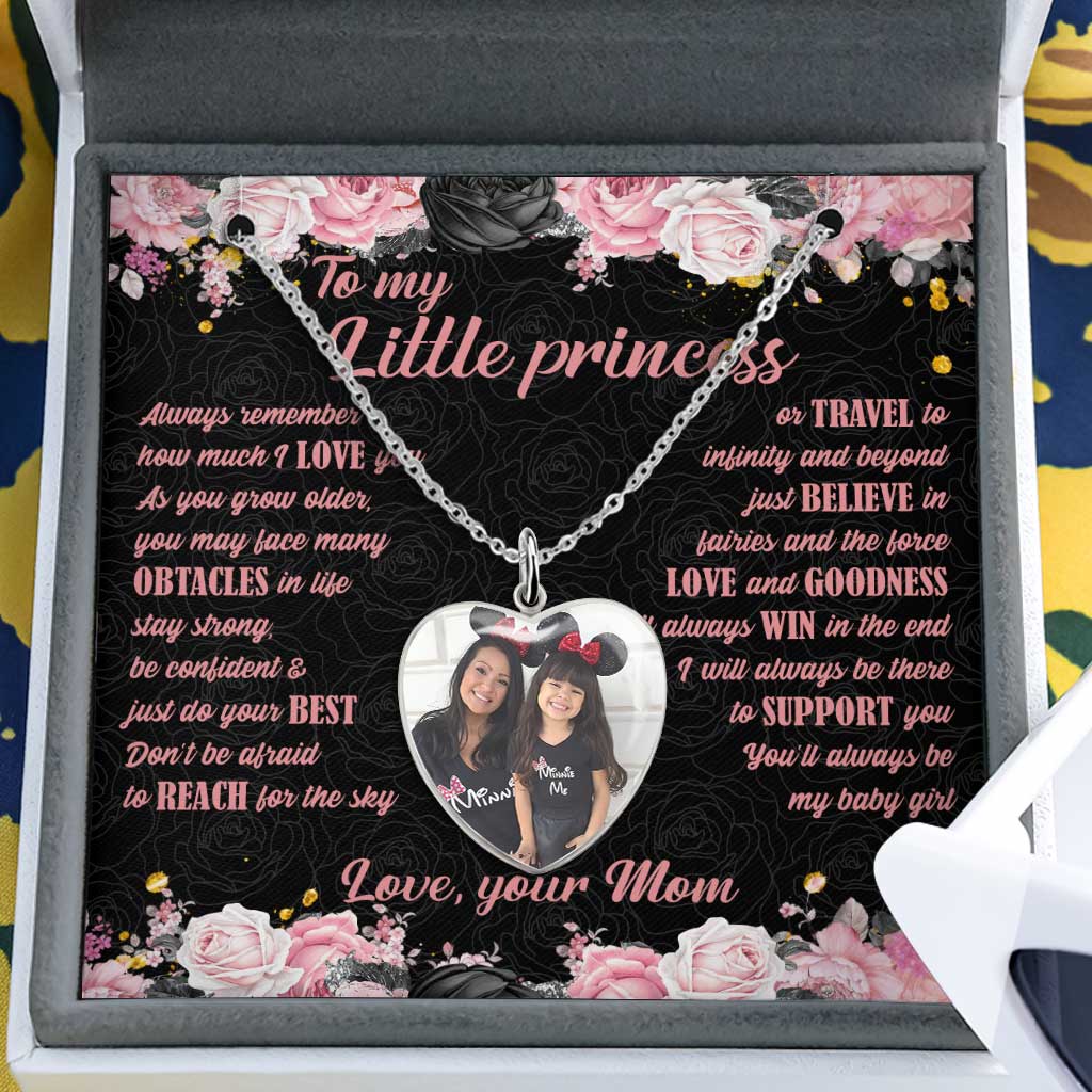 Personalized Heart Pendant Necklace with Custom Photo for Daughter Heart Pendant Necklace GradoCreations