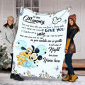 Personalized Disney Blanket for Mom with Custom Name | Mother's Day Gift Blanket GradoCreations