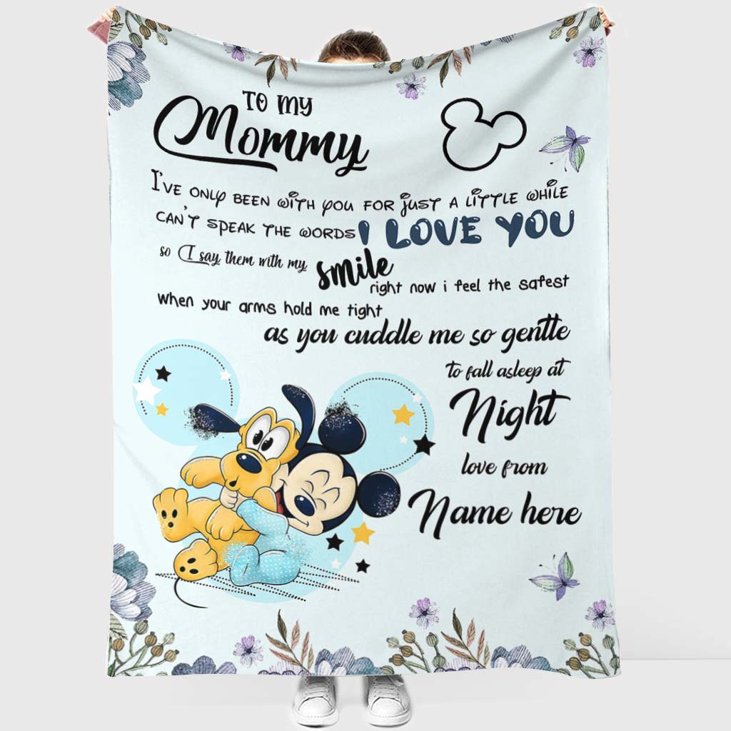 Personalized Disney Blanket for Mom with Custom Name | Mother's Day Gift Blanket GradoCreations