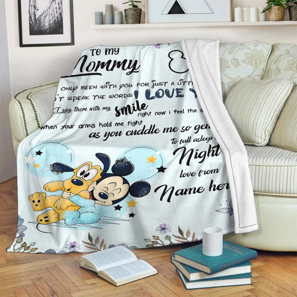Personalized Disney Blanket for Mom with Custom Name | Mother's Day Gift Blanket GradoCreations