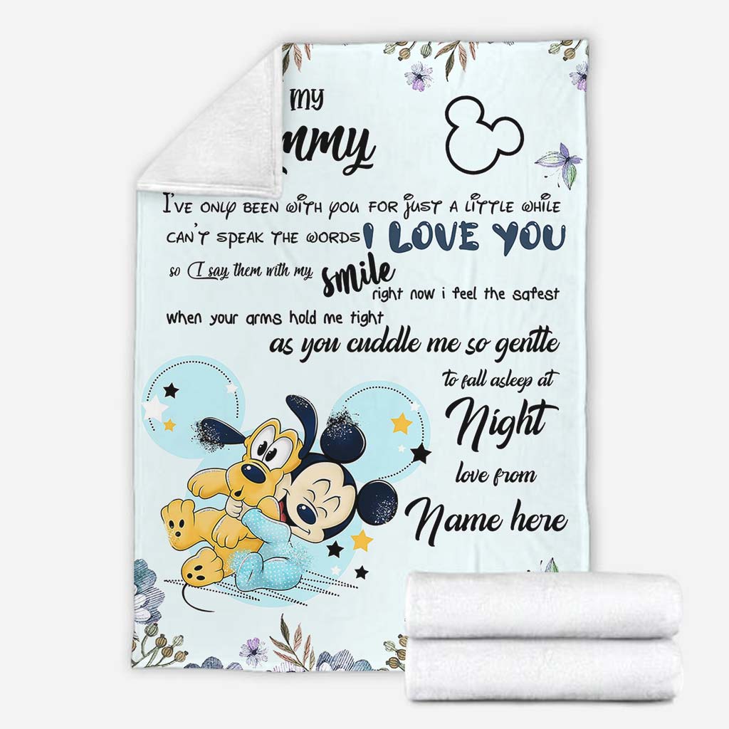 Personalized Disney Blanket for Mom with Custom Name | Mother's Day Gift Blanket GradoCreations