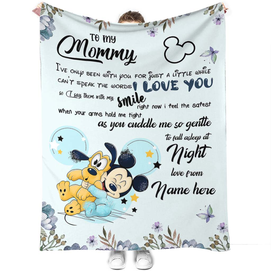 Personalized Disney Blanket for Mom with Custom Name | Mother's Day Gift Blanket GradoCreations