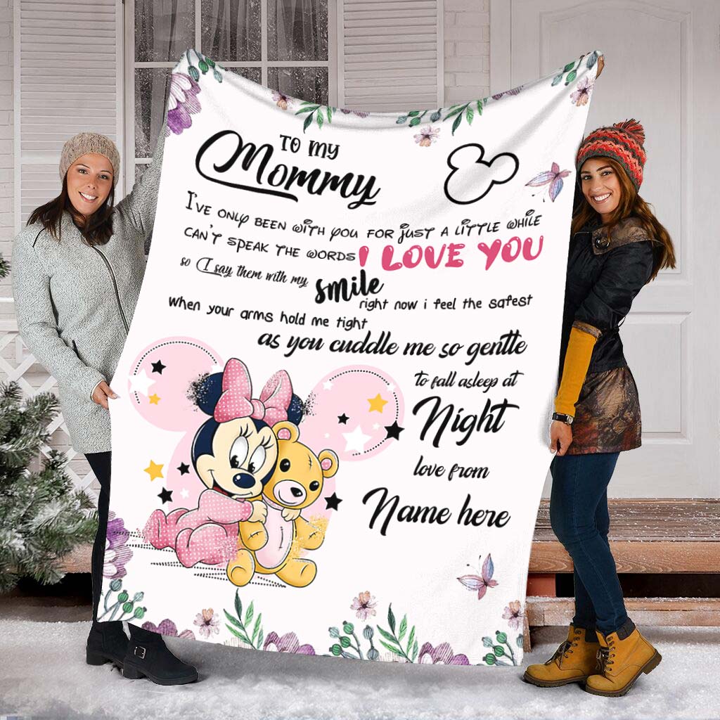 Personalized Disney Blanket for Mom with Custom Name | Mother's Day Gift Blanket GradoCreations