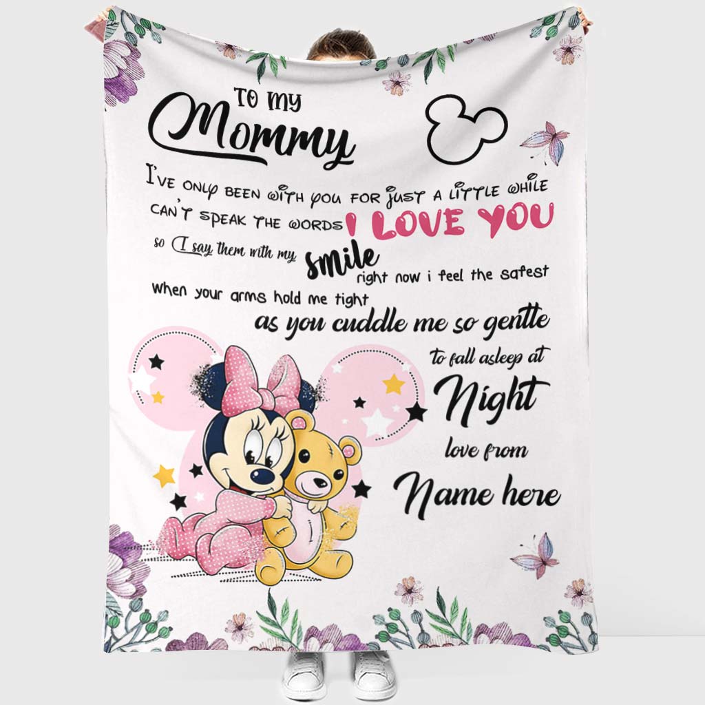 Personalized Disney Blanket for Mom with Custom Name | Mother's Day Gift Blanket GradoCreations