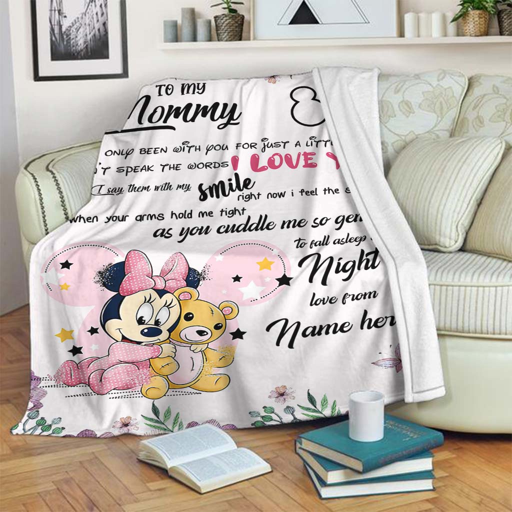 Personalized Disney Blanket for Mom with Custom Name | Mother's Day Gift Blanket GradoCreations