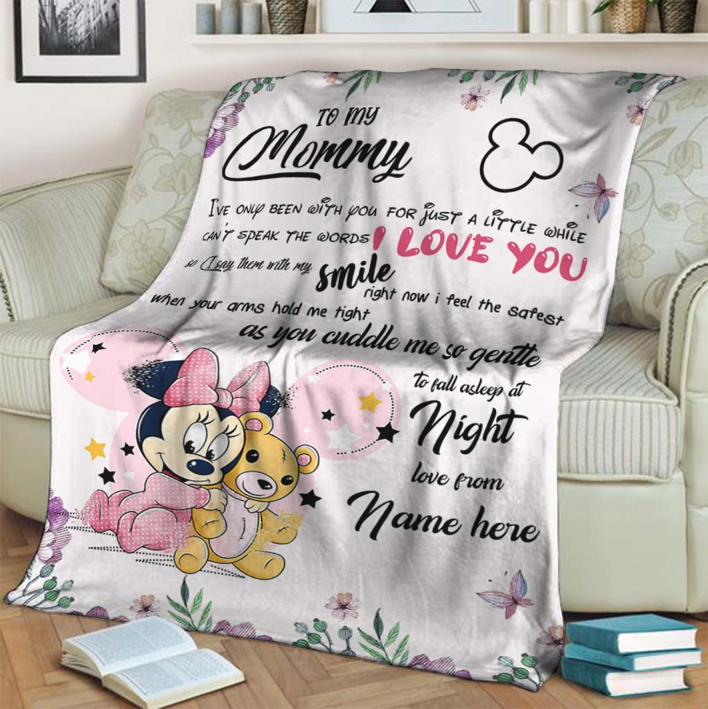 Personalized Disney Blanket for Mom with Custom Name | Mother's Day Gift Blanket GradoCreations