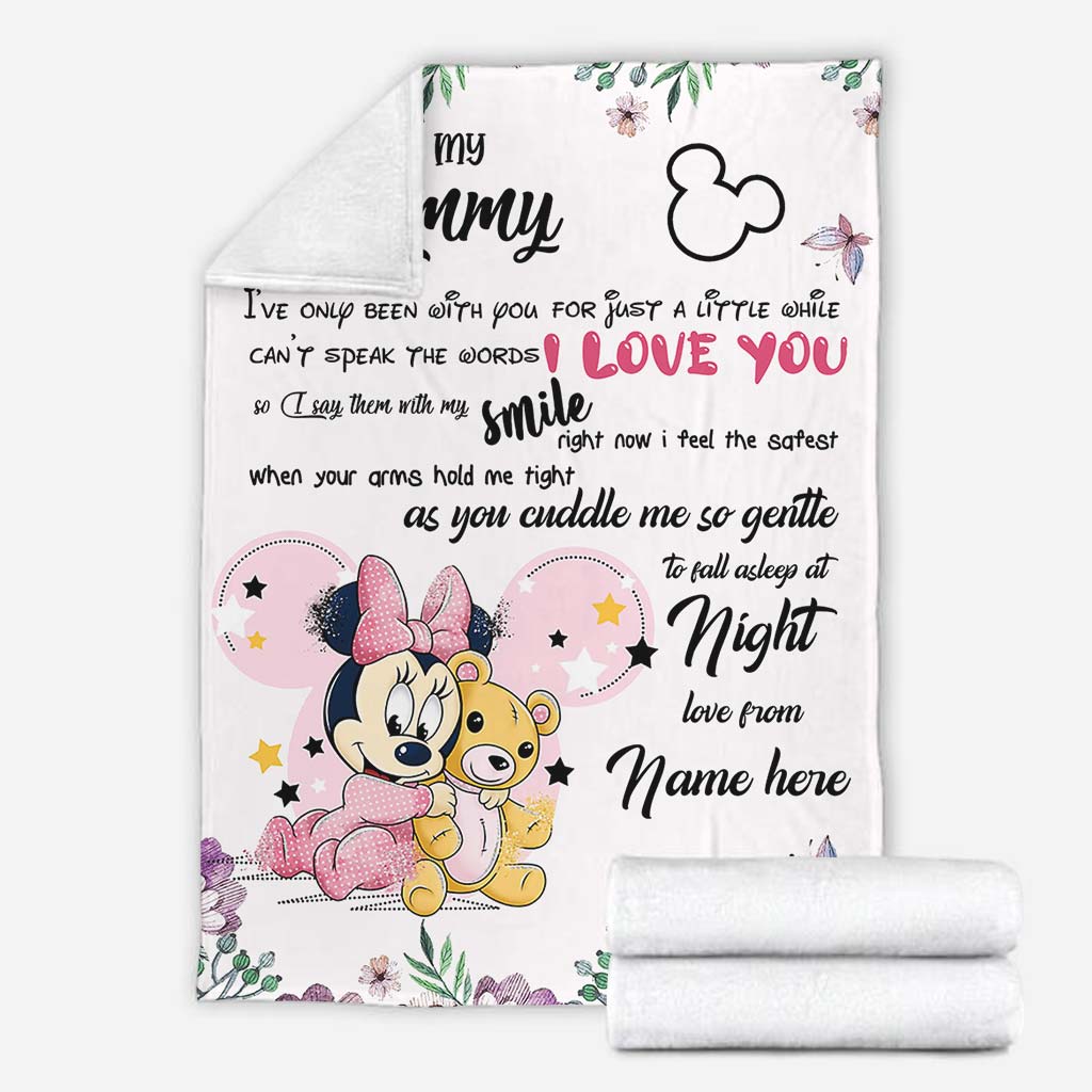 Personalized Disney Blanket for Mom with Custom Name | Mother's Day Gift Blanket GradoCreations