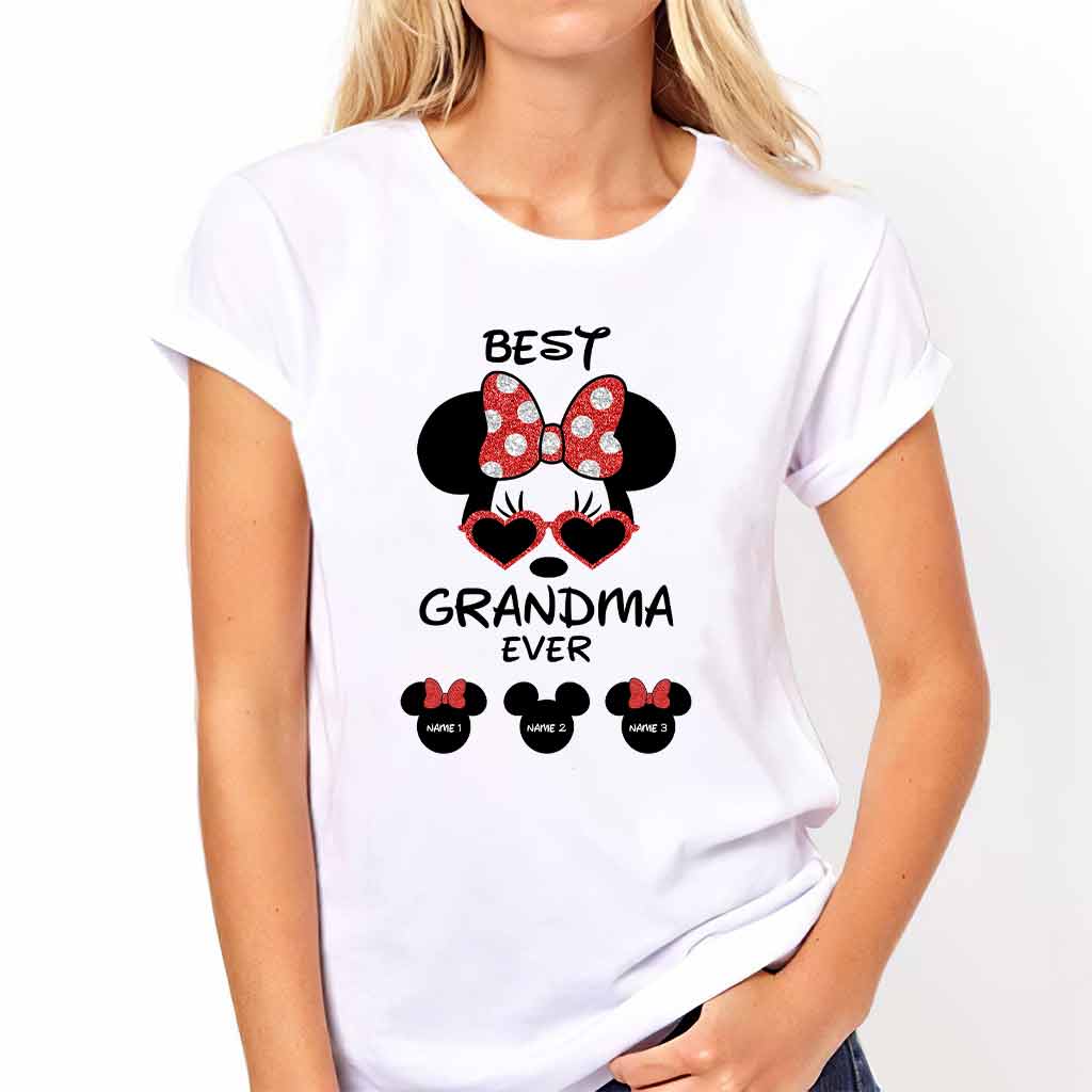 Personalized Best Grandma Ever T-shirt & Hoodie with Custom Names T-shirt & Hoodie GradoCreations