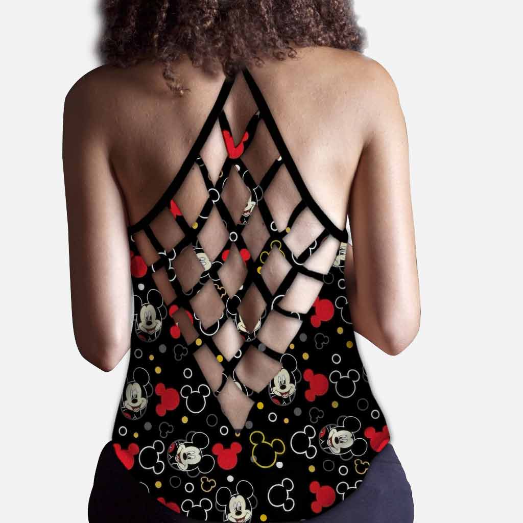 Personalized Mickey Mouse Cross Tank Top Custom Name Summer Gift Cross Tank Top GradoCreations