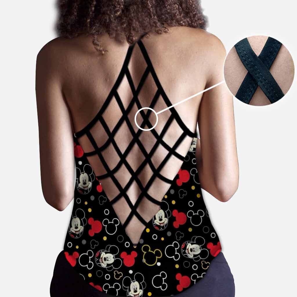 Personalized Mickey Mouse Cross Tank Top Custom Name Summer Gift Cross Tank Top GradoCreations
