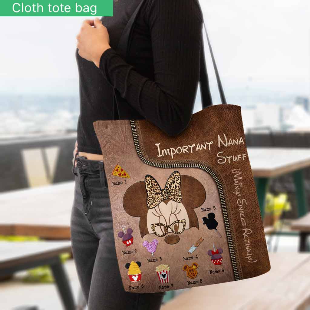 Personalized Grandma Tote Bag with Custom Names Fun Design Tote Bag GradoCreations