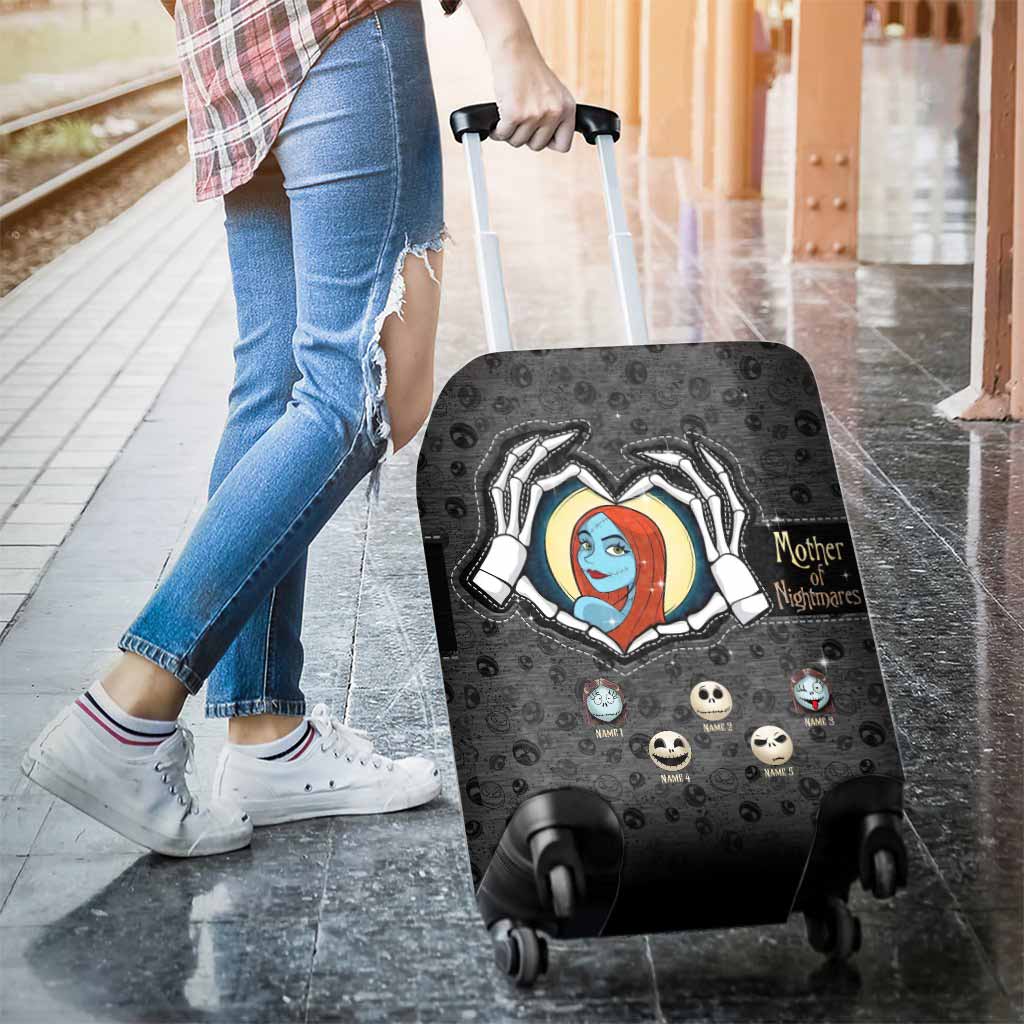 Personalized Nightmare Luggage Cover Custom Name Gift for Mom Luggage Cover GradoCreations