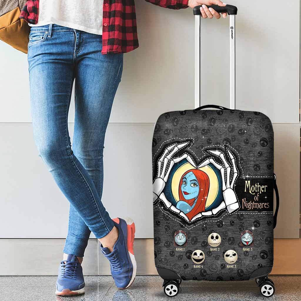 Personalized Nightmare Luggage Cover Custom Name Gift for Mom Luggage Cover GradoCreations