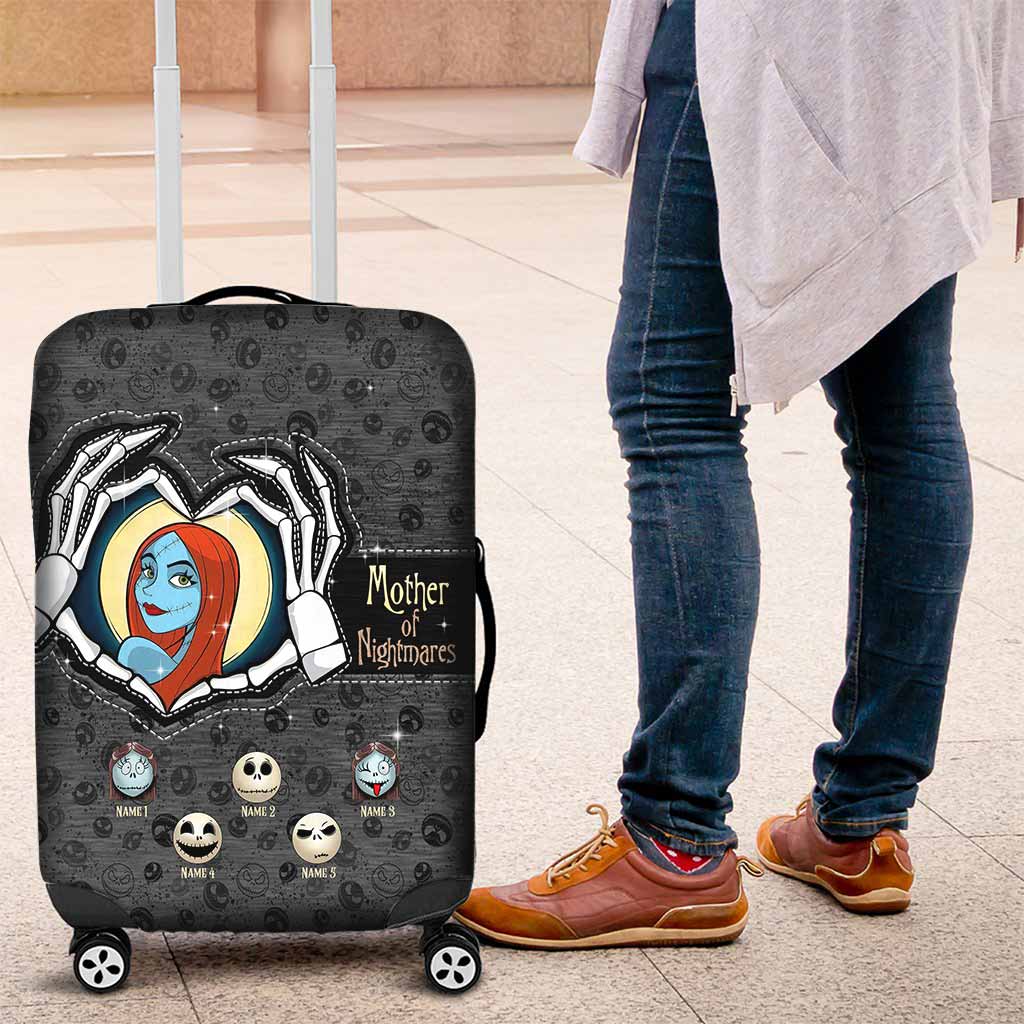 Personalized Nightmare Luggage Cover Custom Name Gift for Mom Luggage Cover GradoCreations