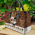 Personalized Grandma Leather Handbag Unique Gift for Nana Leather Handbag GradoCreations