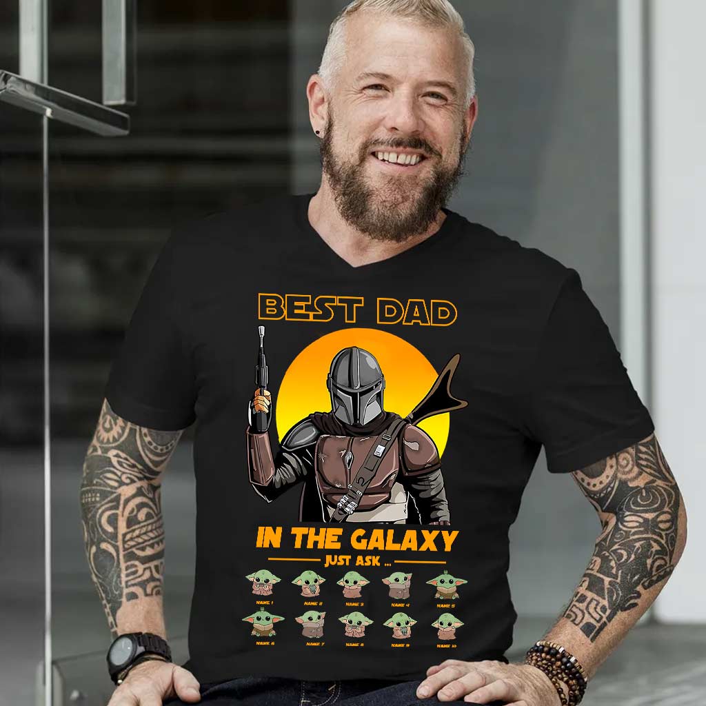 Personalized Best Dad In The Galaxy T-shirt & Hoodie Gift T-shirt & Hoodie GradoCreations