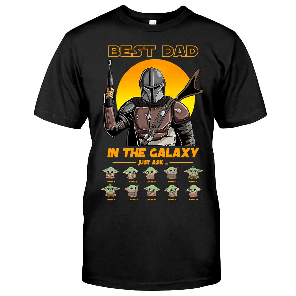 Personalized Best Dad In The Galaxy T-shirt & Hoodie Gift T-shirt & Hoodie GradoCreations