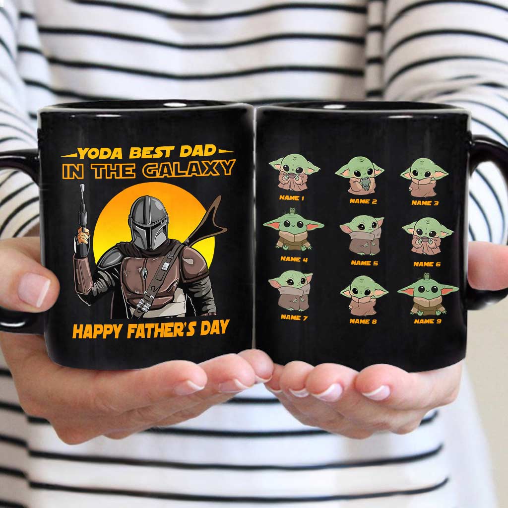 Personalized Yoda Best Dad Mug Custom Name Gift for Father's Day Mug GradoCreations