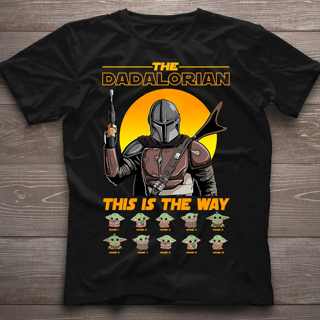 Personalized Dadalorian T-shirt & Hoodie Gift for Dad T-shirt & Hoodie GradoCreations