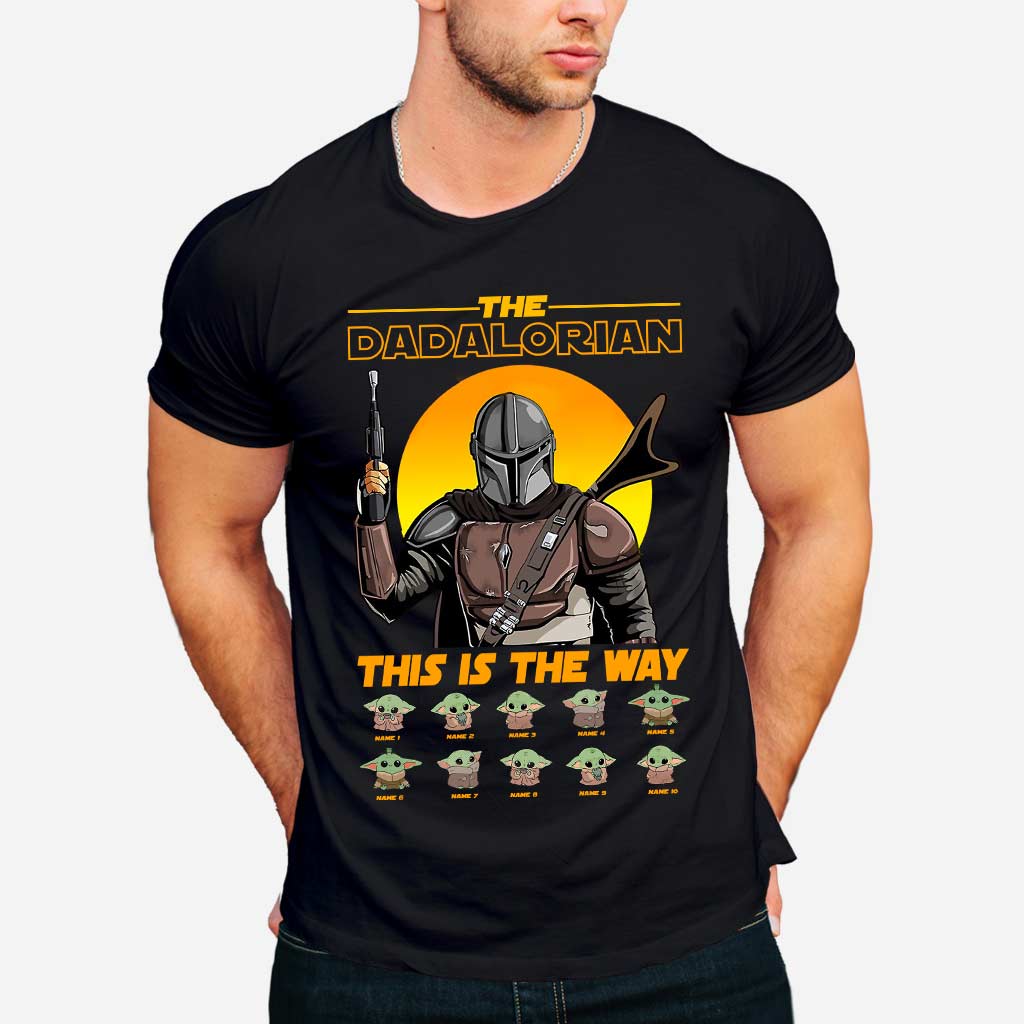 Personalized Dadalorian T-shirt & Hoodie Gift for Dad T-shirt & Hoodie GradoCreations