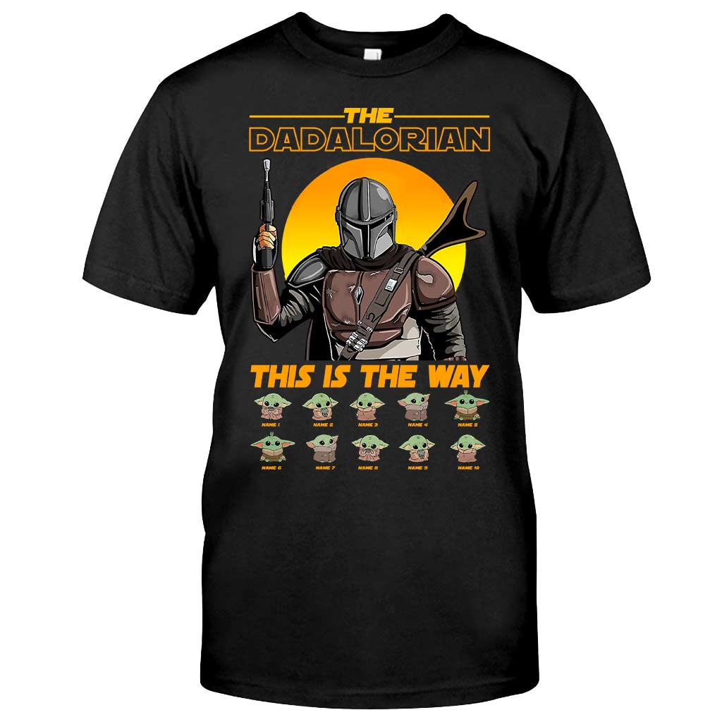Personalized Dadalorian T-shirt & Hoodie Gift for Dad T-shirt & Hoodie GradoCreations