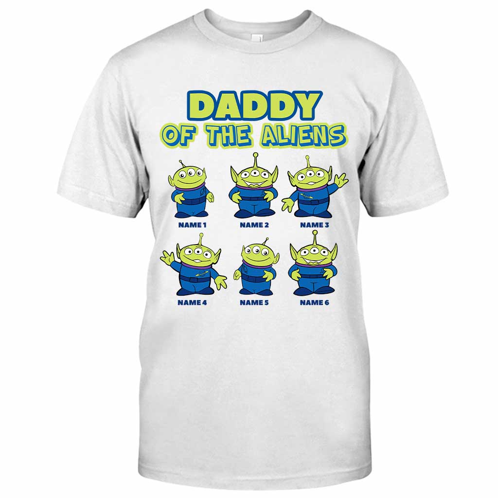 Personalized Daddy Of The Aliens T-Shirt & Hoodie Gift for Dad T-shirt & Hoodie GradoCreations