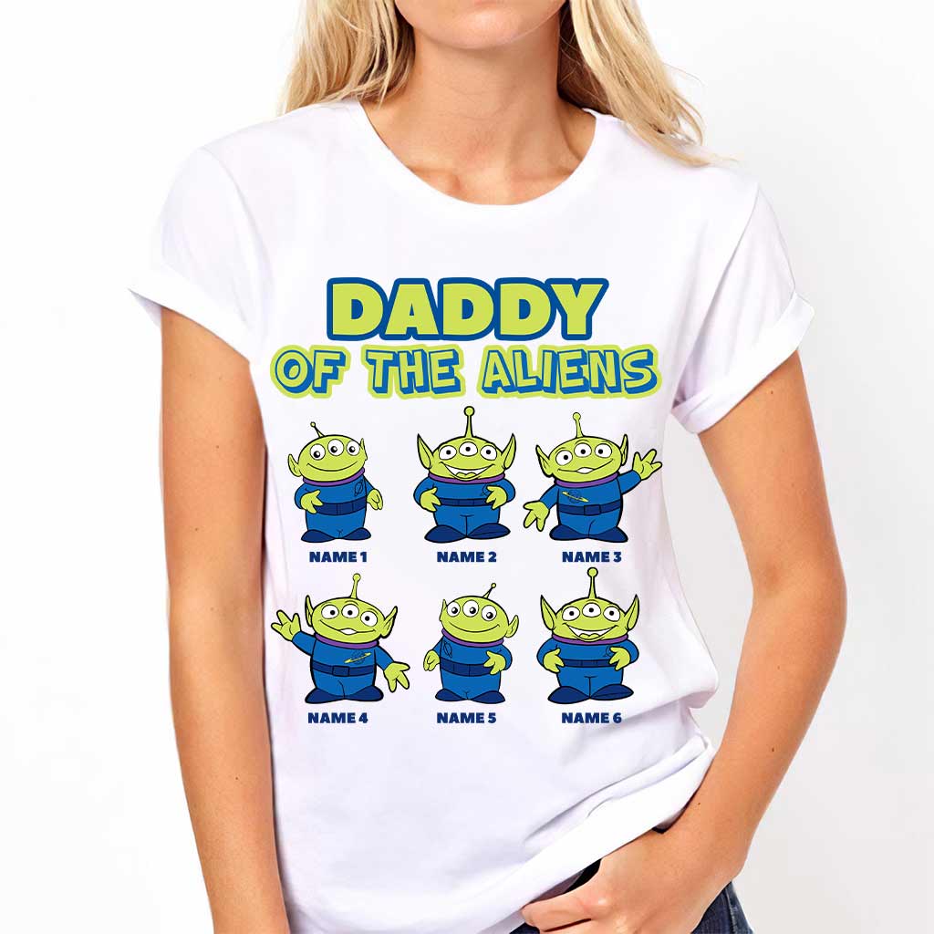 Personalized Daddy Of The Aliens T-Shirt & Hoodie Gift for Dad T-shirt & Hoodie GradoCreations