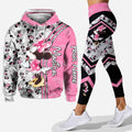 Personalized Cute Pink Mouse Ears Hoodie & Leggings Set Hoodie & Leggings GradoCreations