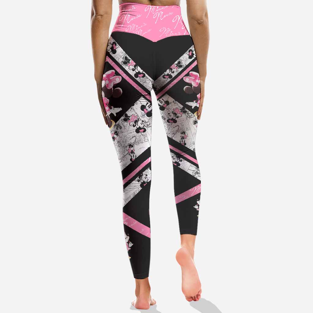 Personalized Cute Pink Mouse Ears Hoodie & Leggings Set Hoodie & Leggings GradoCreations
